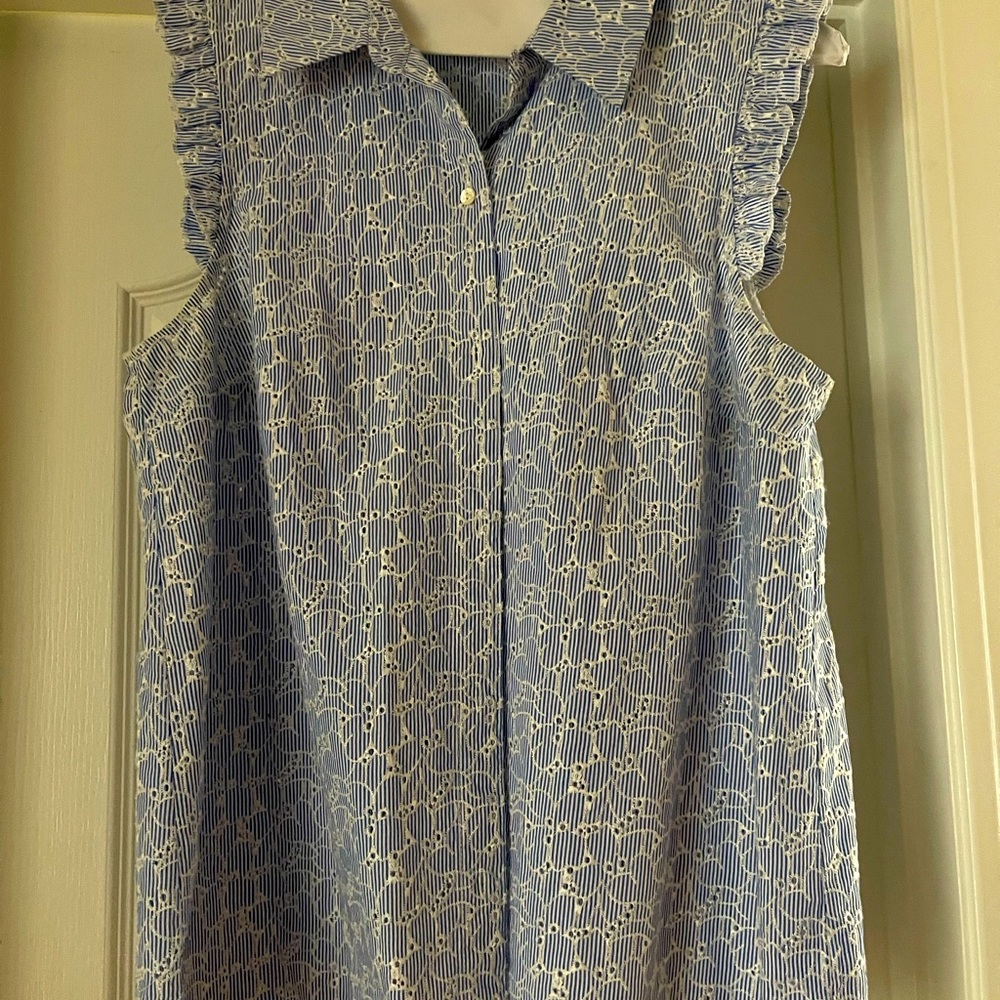 Lily Pulitzer button up top, size 10